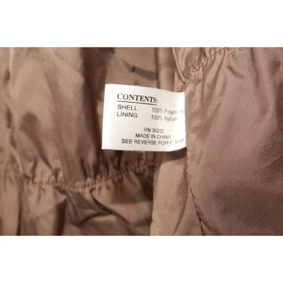 Gallery Brown Rain Weather Resistant Hooded Jacket Size Small - Picture 9 of 11